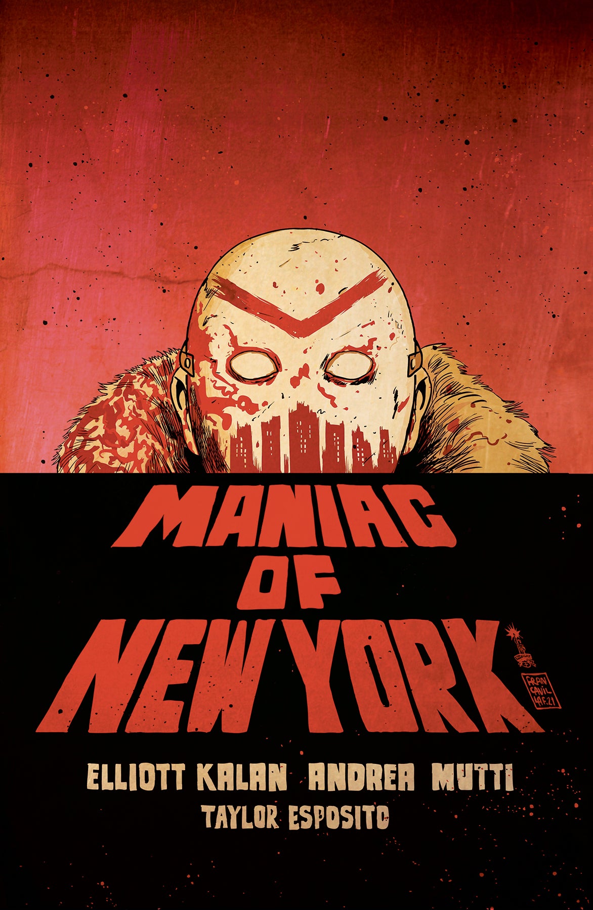MANIAC OF NEW YORK BRONX BURNING #4 CVR B FRANCAVILLA VARIANT 2022 comic book AFTERSHOCK COMICS