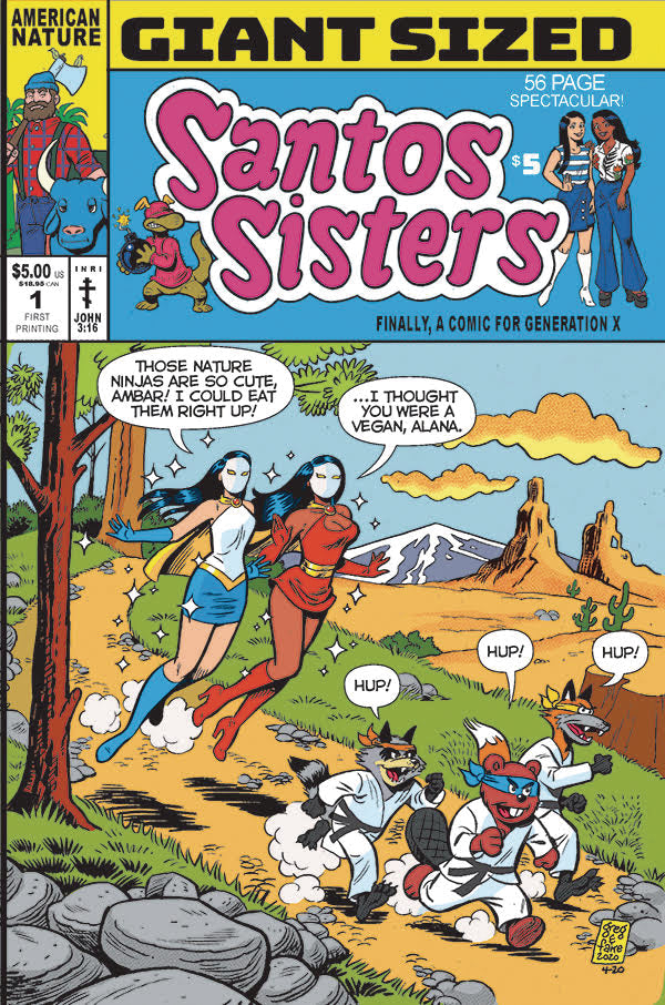 GIANT SIZED SANTOS SISTERS #1 2ND PRINT 2022 Santos Sisters FLOATING WORLD COMICS