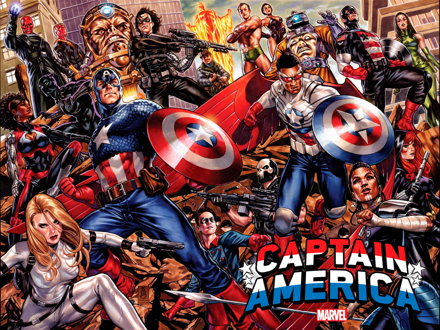 CAPTAIN AMERICA #0 BROOKS WRAPAROUND VARIANT 2022 Captain America MARVEL PRH