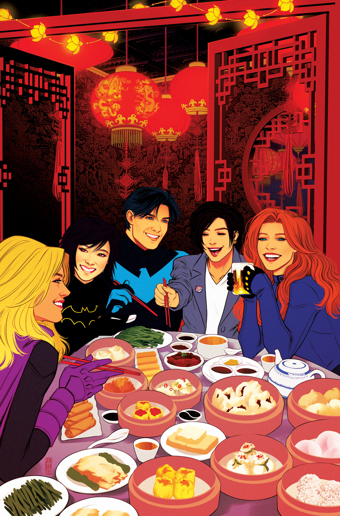 NIGHTWING #92 CVR C JEN BARTEL AAPI CARD STOCK VARIANT 2022 Nightwing DC COMICS
