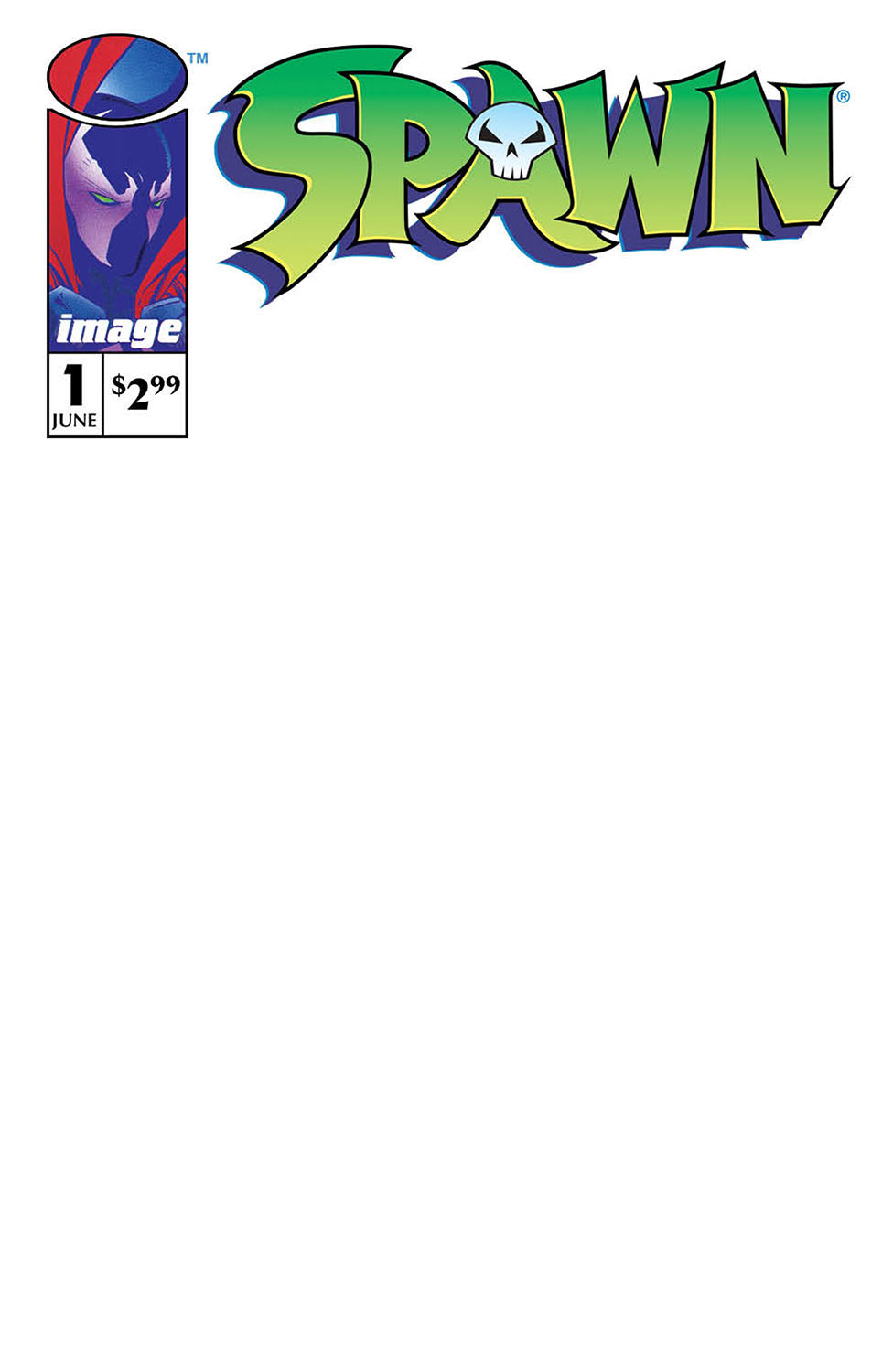 SPAWN #1 30TH ANNVERSARY BLANK SKETCH VARIANT 2022 Spawn IMAGE COMICS