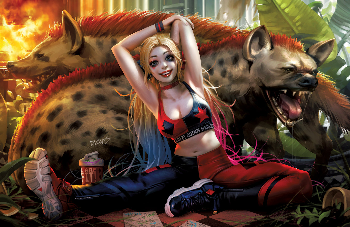 HARLEY QUINN #17 CVR B DERRICK CHEW CARD STOCK VARIANT 2022 comic book DC COMICS