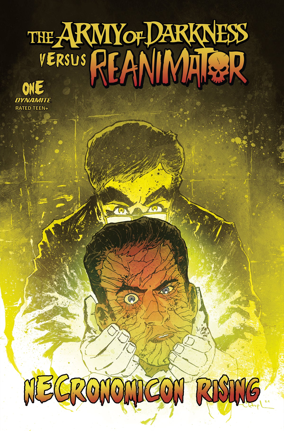 AOD VS REANIMATOR NECRONOMICON RISING #1 CVR B MITTEN 2022 Army of Darkness DYNAMITE