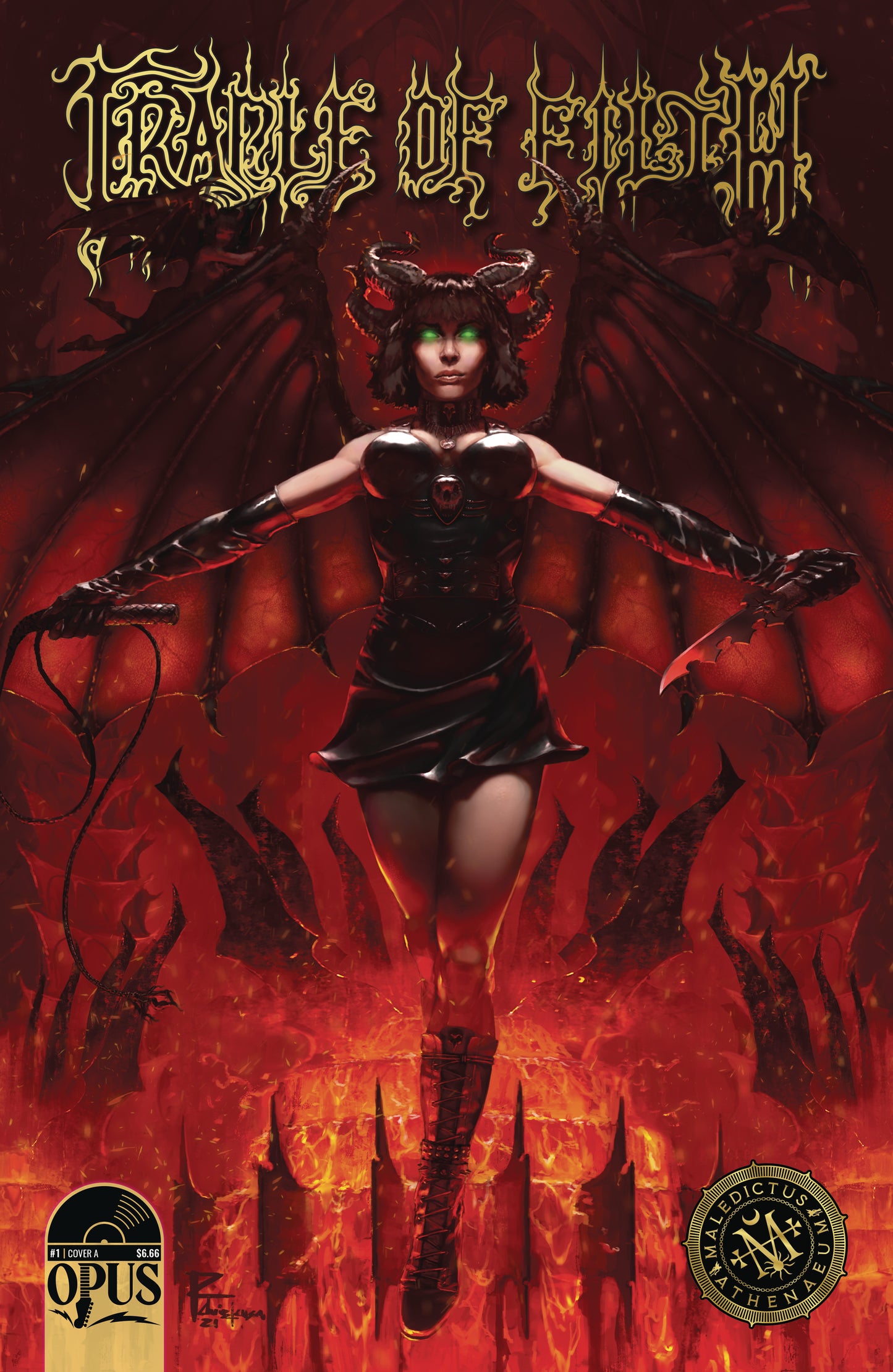 CRADLE OF FILTH #1 CVR A CHRISTENSEN 2022 comic book OPUS COMICS