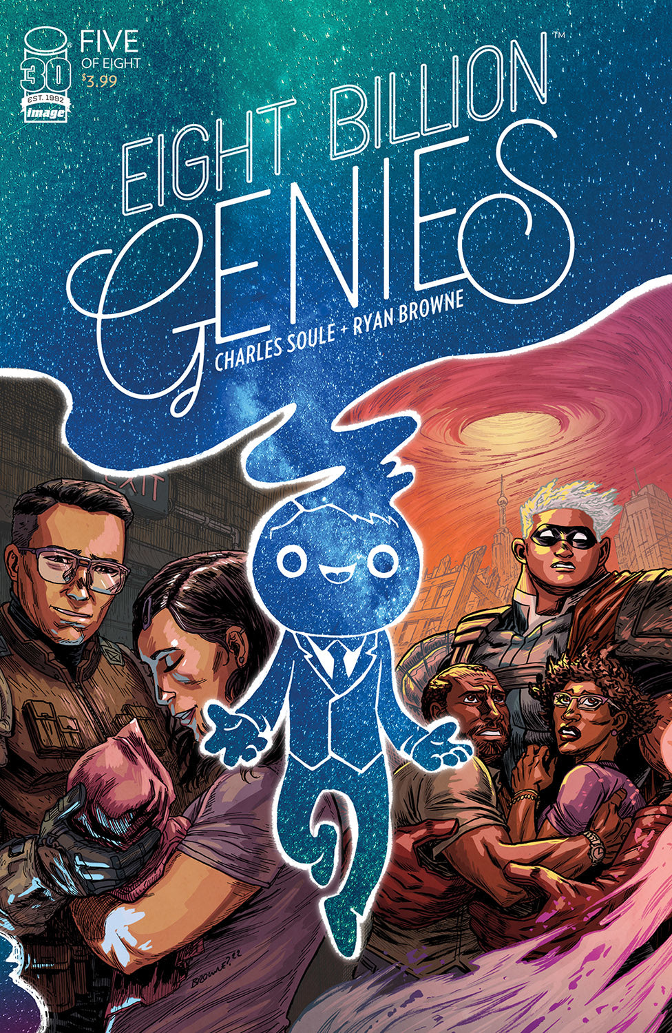 EIGHT BILLION GENIES #5 (OF 8) CVR A BROWNE (MR) 2022 Eight Billion Genies IMAGE COMICS