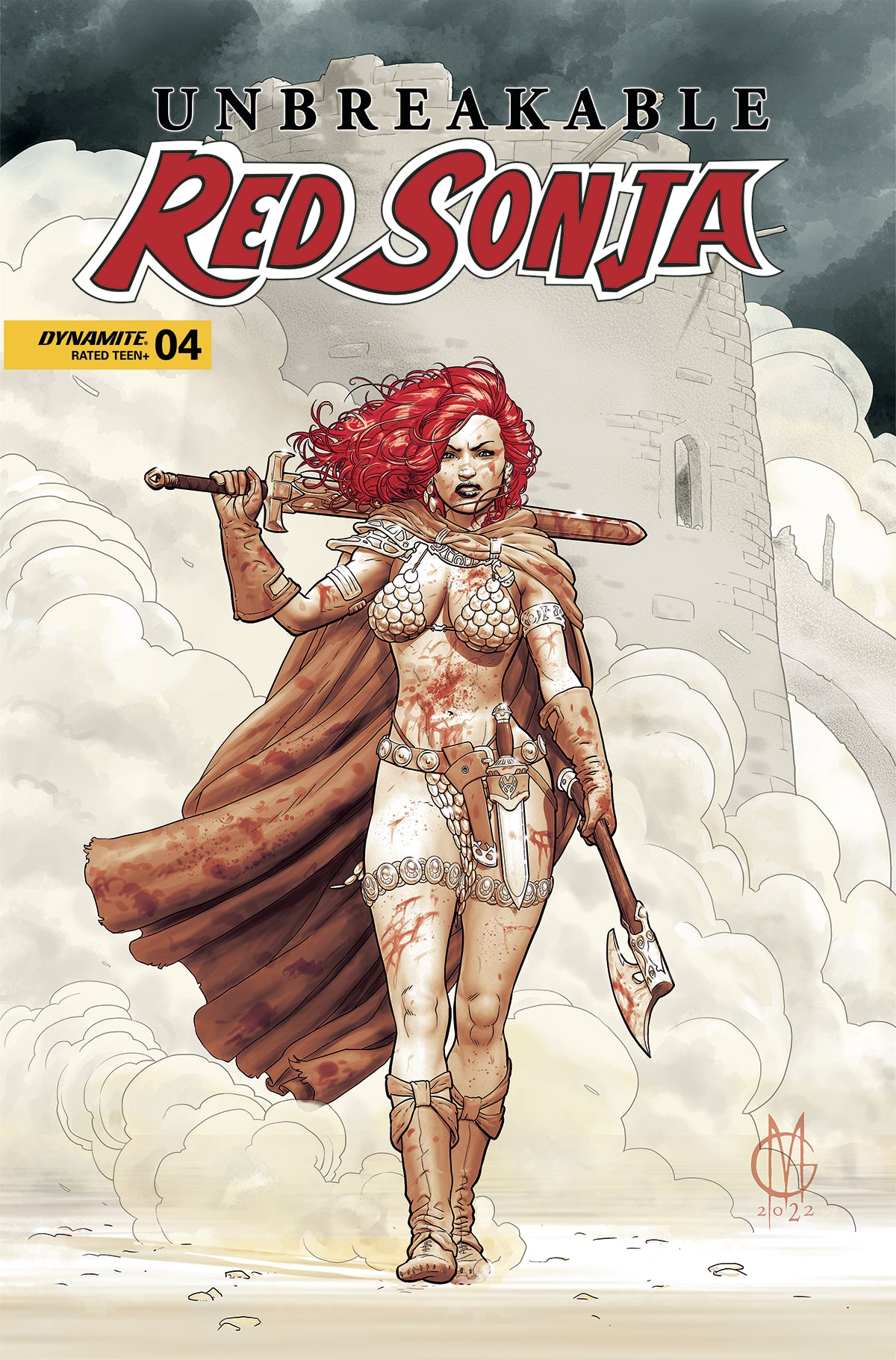 UNBREAKABLE RED SONJA #4 CVR C MATTEONI 2023 Red Sonja DYNAMITE