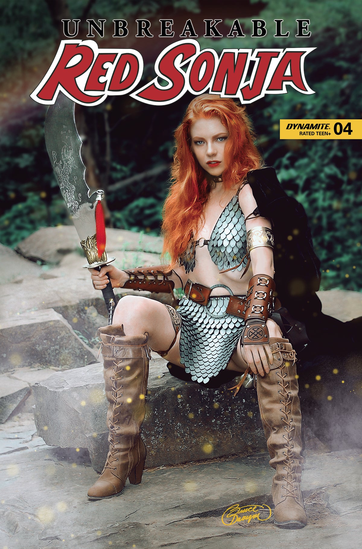 UNBREAKABLE RED SONJA #4 CVR E COSPLAY 2023 Red Sonja DYNAMITE