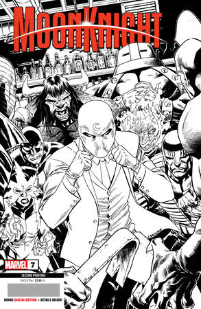 MOON KNIGHT #7 2ND PRINT VARIANT 2022 Moon Knight MARVEL PRH