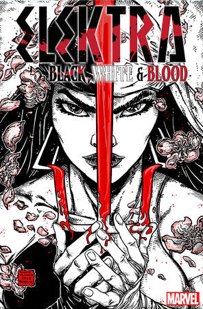 ELEKTRA BLACK WHITE & BLOOD #4 1:25 EASTMAN VARIANT 2022 Elektra MARVEL COMICS