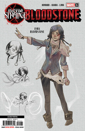 DEATH OF DOCTOR STRANGE BLOODSTONE #1 2ND PRINT VARIANT 2022 Doctor Strange MARVEL PRH