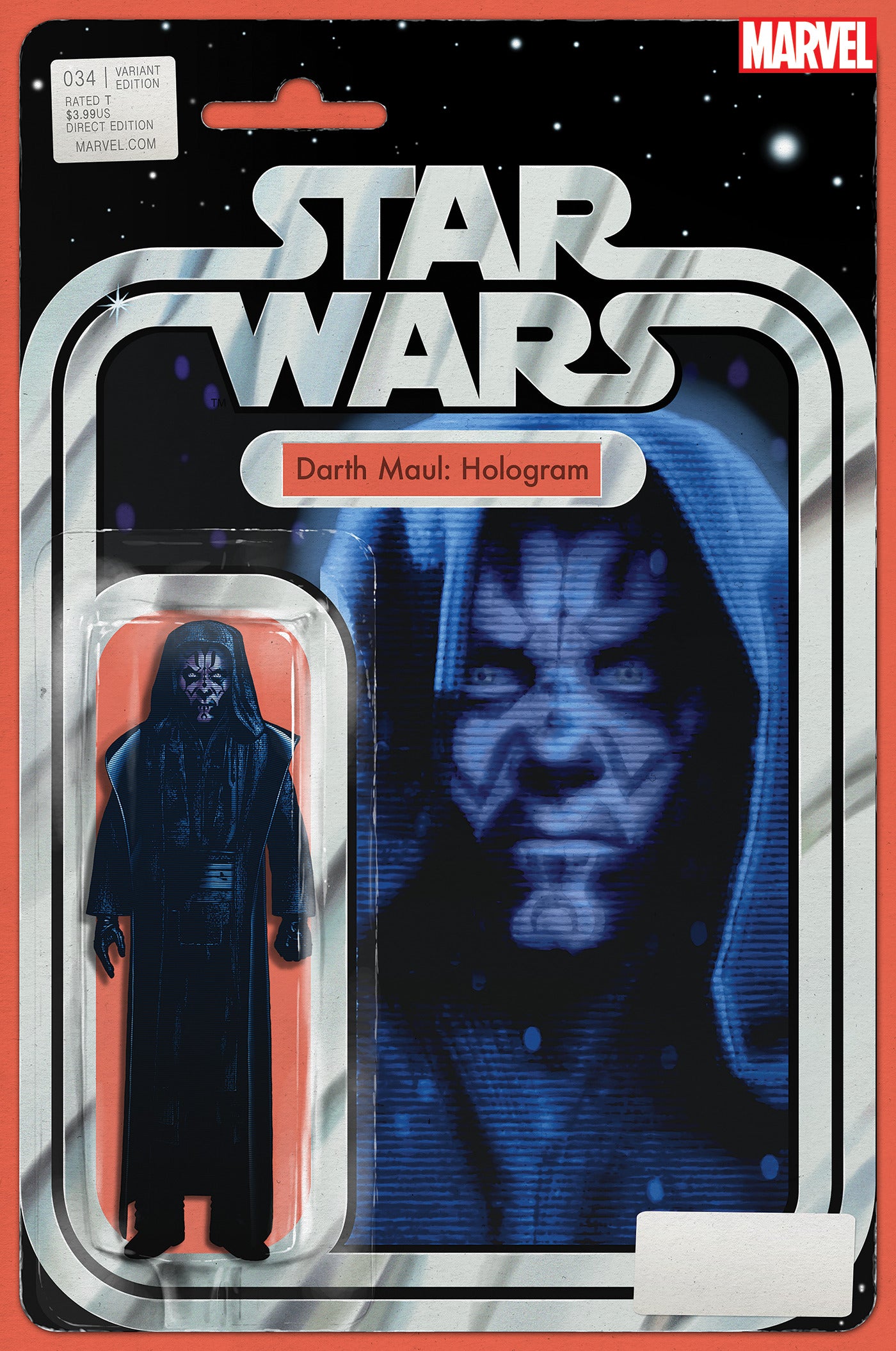 STAR WARS #34 CHRISTOPHER ACTION FIGURE VARIANT (1ST APP OF GRETTA AND DR CUATA) 2023 Star Wars MARVEL COMICS
