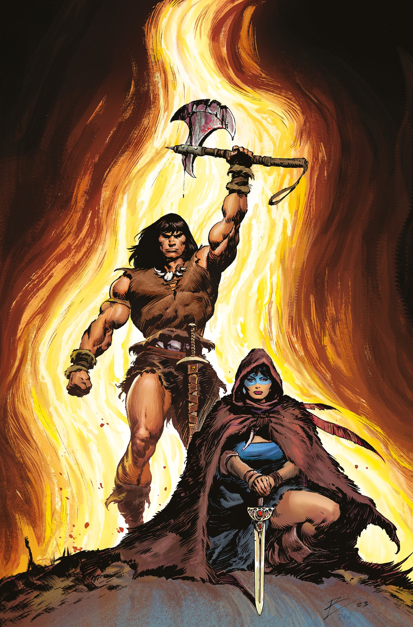 CONAN BARBARIAN #2 CVR F TORRE FOIL VIRGIN (MR) 2023 Conan TITAN COMICS