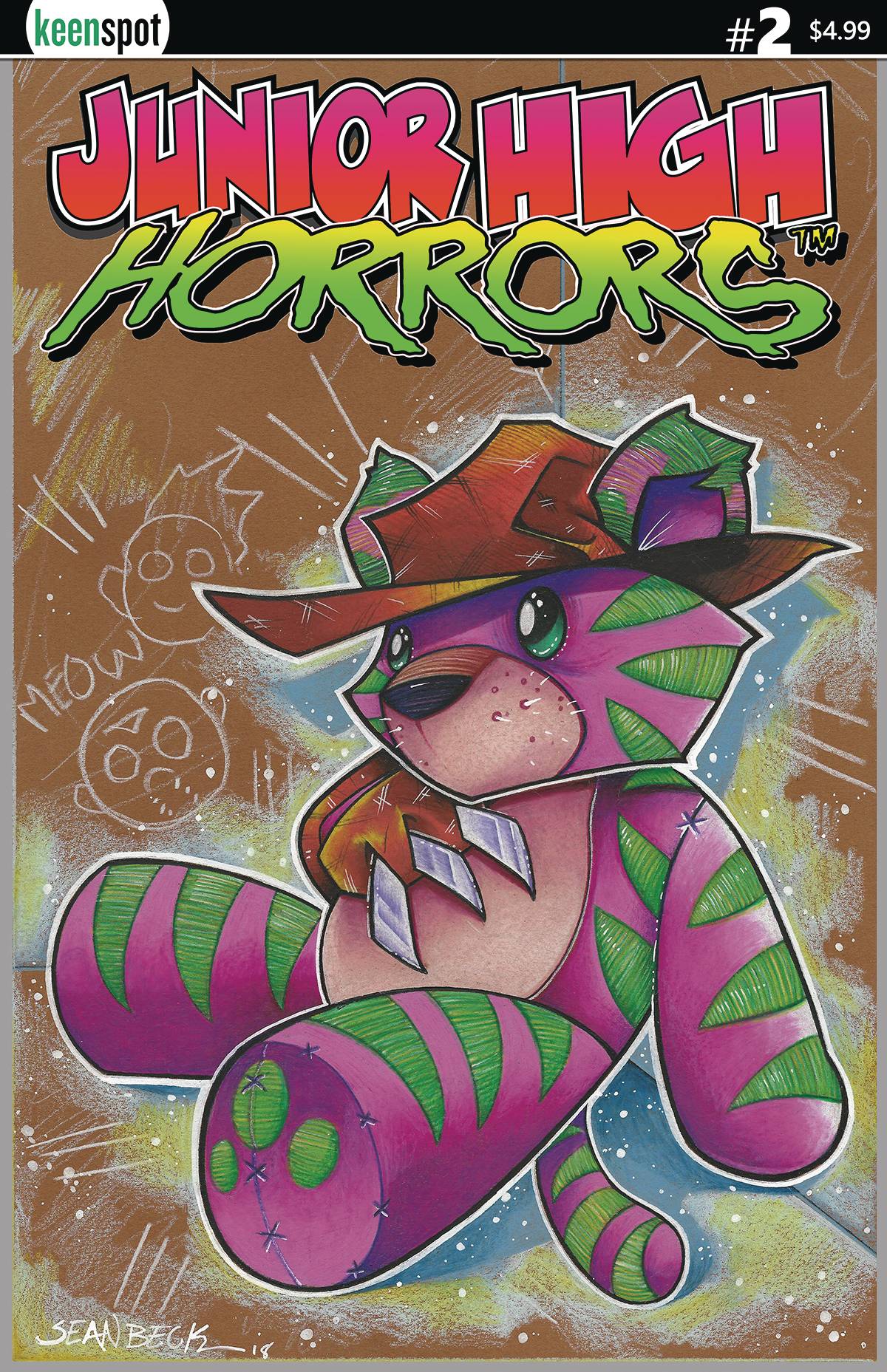 JUNIOR HIGH HORRORS #2 CVR C FREDERICK TOY 2018 KEENSPOT ENTERTAINMENT