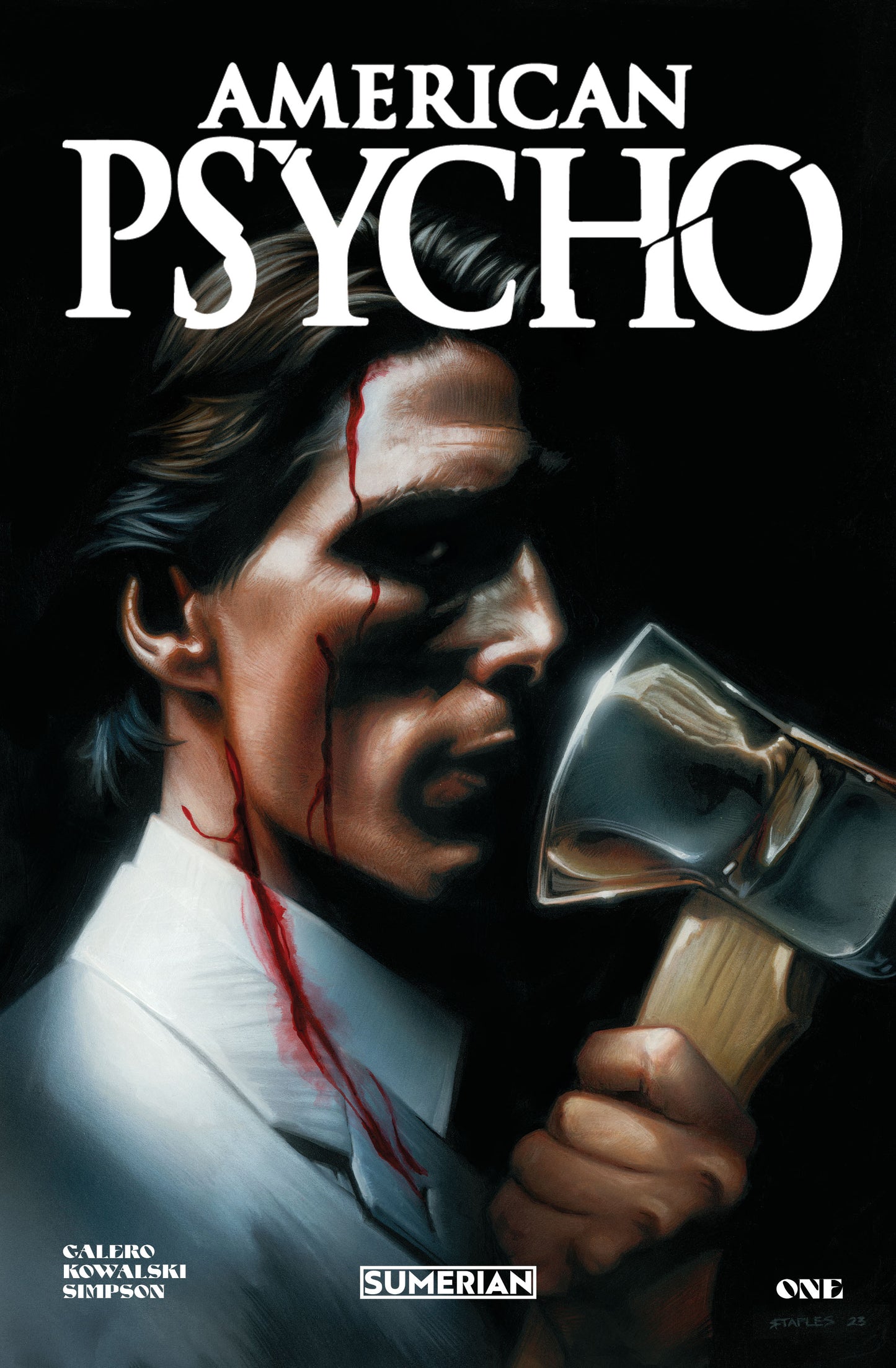 AMERICAN PSYCHO #1 (OF 4) CVR A STAPLES (MR) 2023 MASSIVE - SUMERIAN COMICS