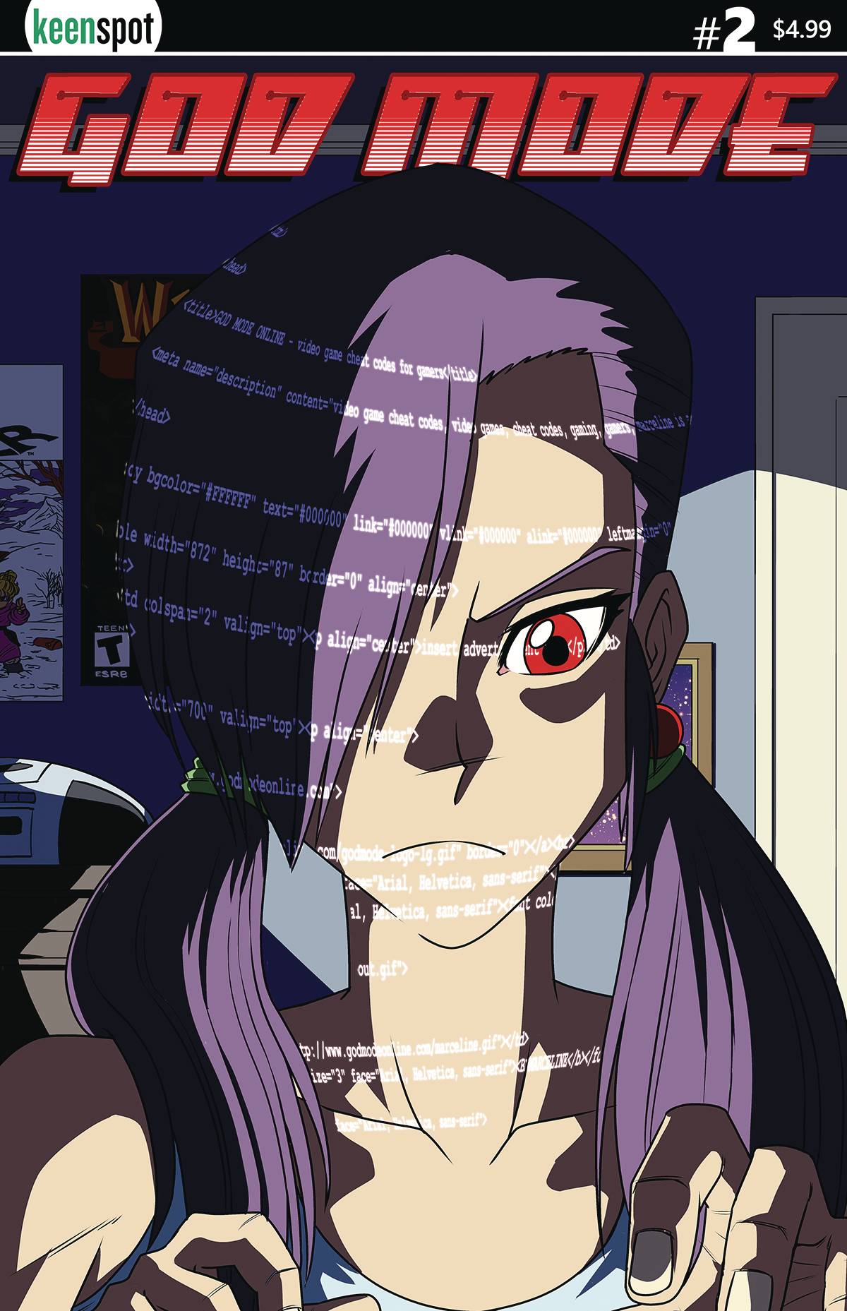 GOD MODE #2 CVR A 2018 comic book KEENSPOT ENTERTAINMENT