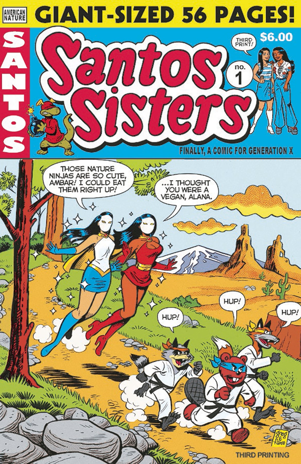 GIANT SIZED SANTOS SISTERS #1 3RD PRINT CVR A GREG & FAKE 2024 FLOATING WORLD COMICS