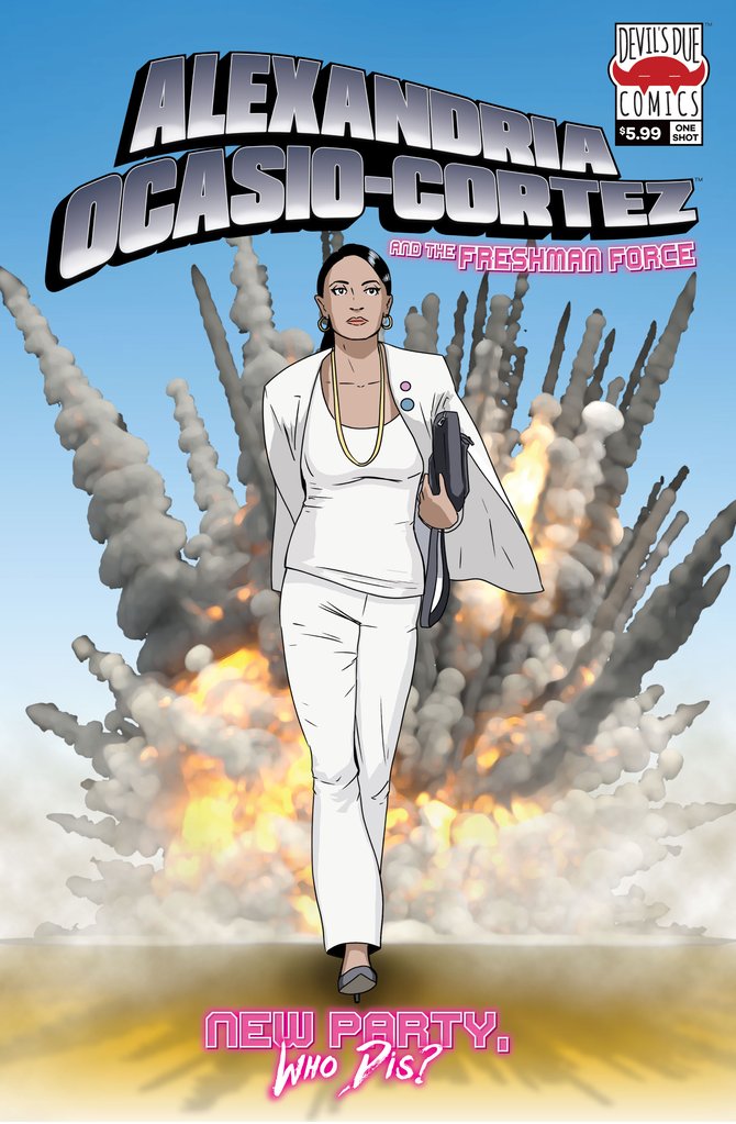 ALEXANDRIA OCASIO CORTEZ & FRESHMAN FORCE WHO DIS ONE SHOT AOC 2ND PRINT VARIANT 2019 comic book DYNAMIC FORCES