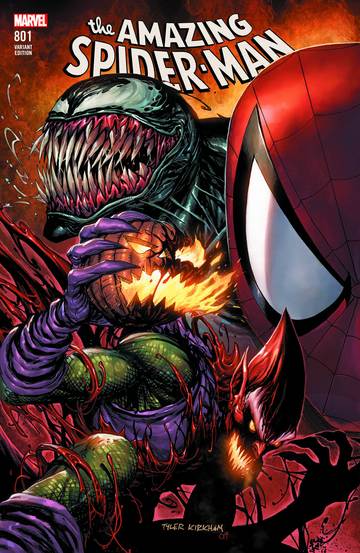 AMAZING SPIDER-MAN #801 KIRKHAM VARIANT 2018 comics MARVEL COMICS