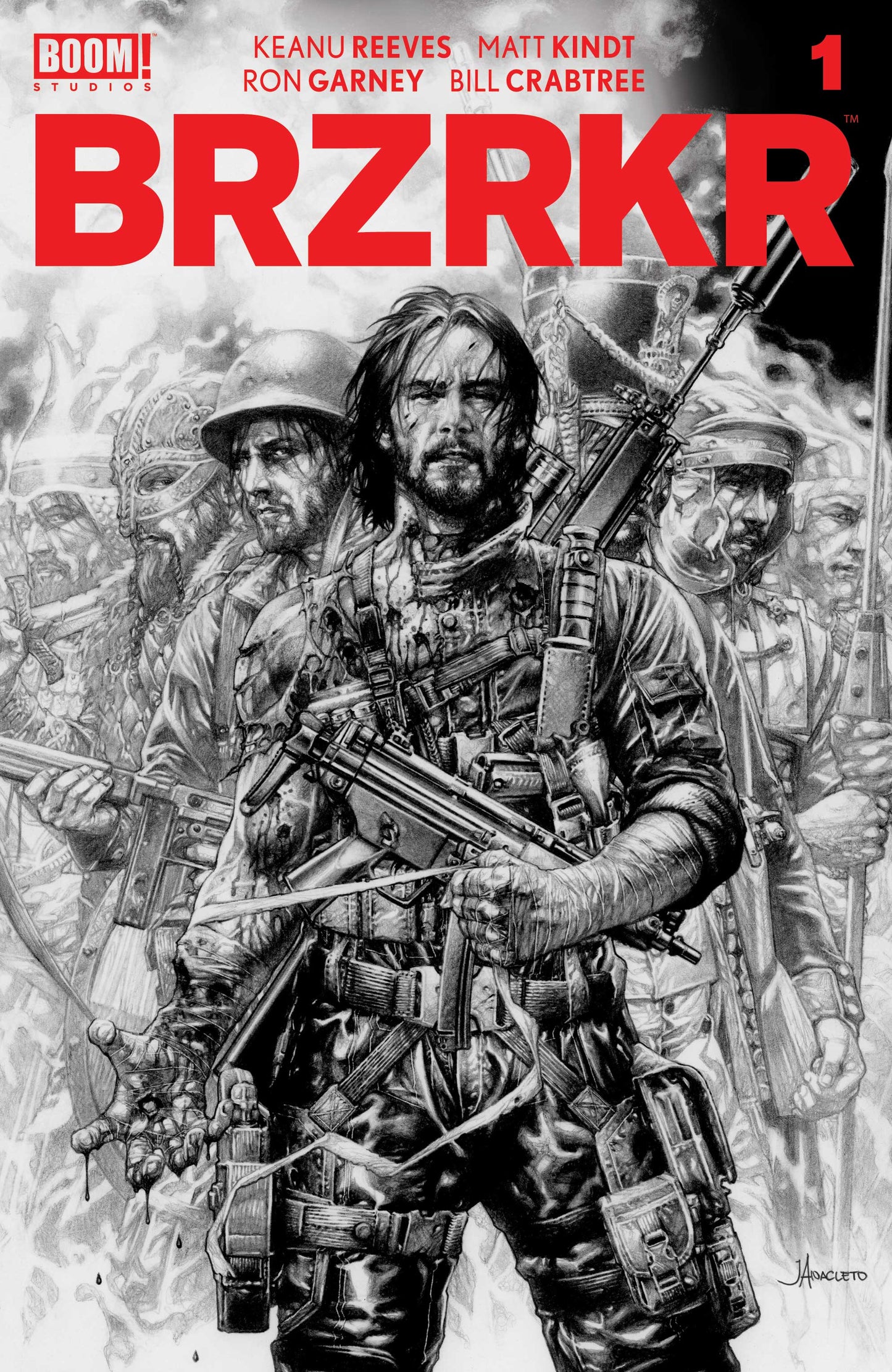 BRZRKR (BERZERKER) #1 SSCO JAY ANACLETO TRADE DRESS VARIANT 2021 comic BOOM! STUDIOS