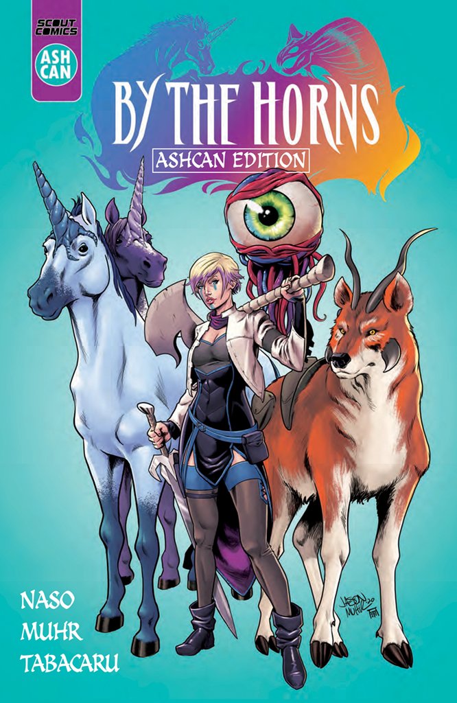 BY THE HORNS ASHCAN PREVIEW 2020 comic book SCOUT COMICS