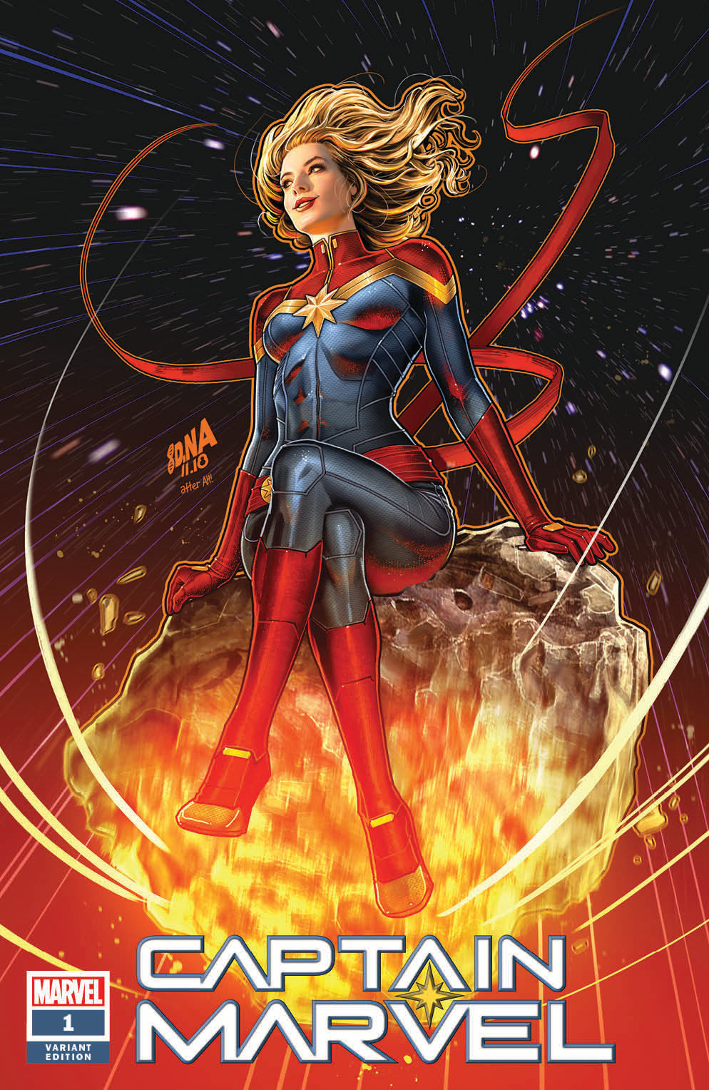 CAPTAIN MARVEL #1 NAKAYAMA TRADE DRESS VARIANT *DMG* MARVEL COMICS