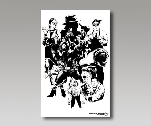 LUMPIA WITH A VENGEANCE: PRELUDE #1 WHILCE PORTACIO B&W VARIANT 2020 Lumpia with a Vengeance KID HEROES