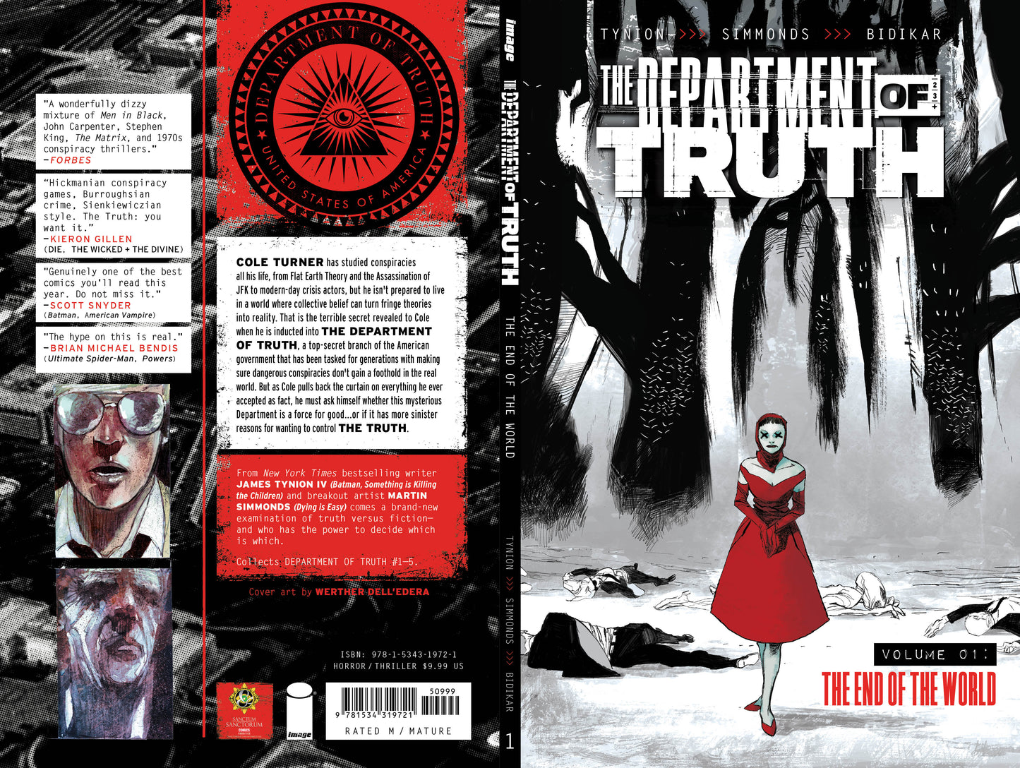 DEPARTMENT OF TRUTH VOL. 1 TRADE PAPERBACK SSCO DELL'EDERA & NIRO SIKTC HOMAGE SPOT COLOR VARIANT 2021 COMIC BOOK IMAGE COMICS