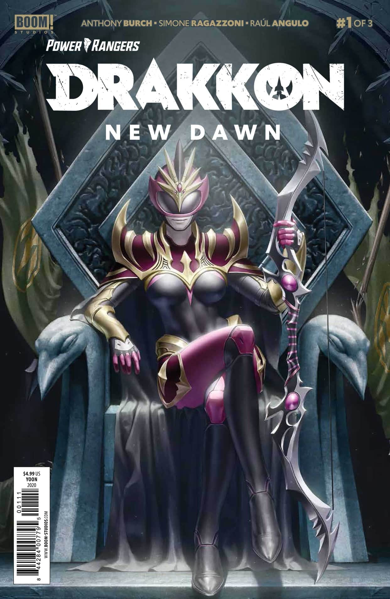 POWER RANGERS DRAKKON NEW DAWN #1 CVR A MAIN SECRET 2020 comic book BOOM! STUDIOS