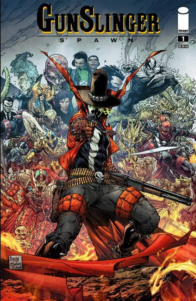 GUNSLINGER SPAWN #1 CVR G BOOTH CONNECTING 2021 Spawn IMAGE COMICS