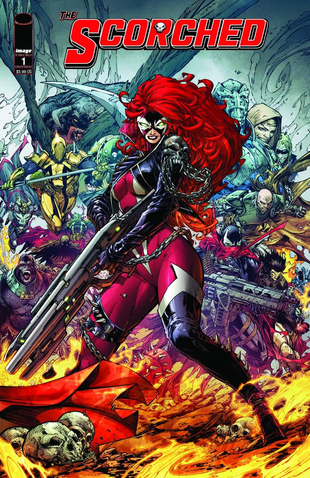 SCORCHED #1 CVR B BOOTH SPAWN VARIANT 2021 Spawn IMAGE COMICS