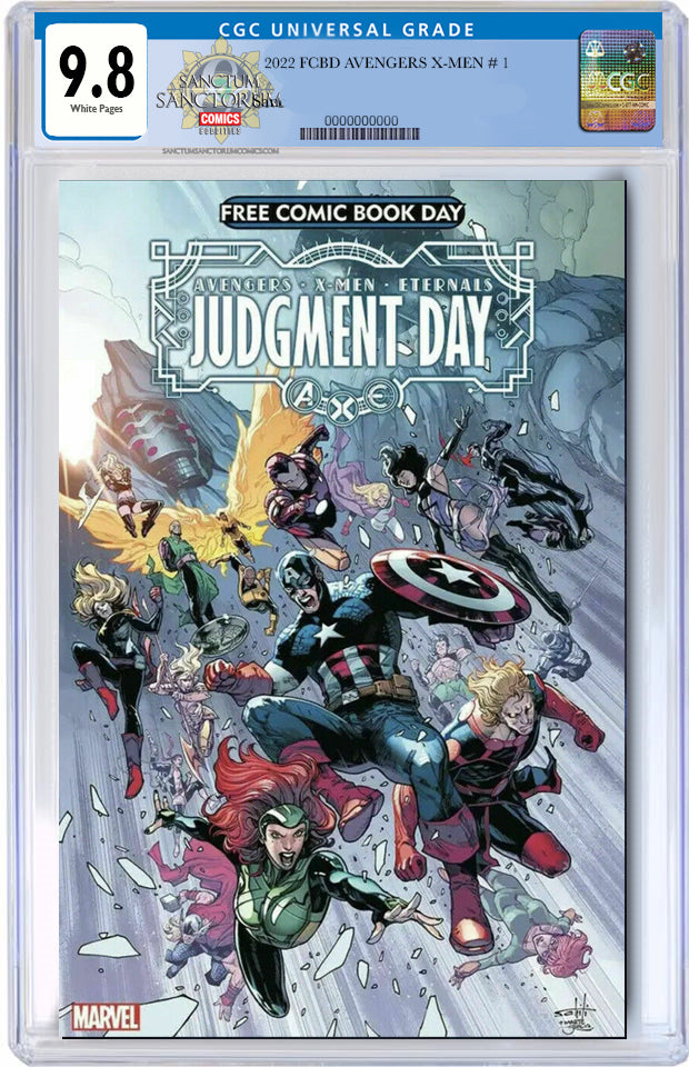 2022 FCBD AVENGERS X-MEN # 1 1ST APP BLOODLINE BLADE DAUGHTER BRIELLE UNSTAMPED Avengers MARVEL PRH 9.8 CGC (will arrive at later date)