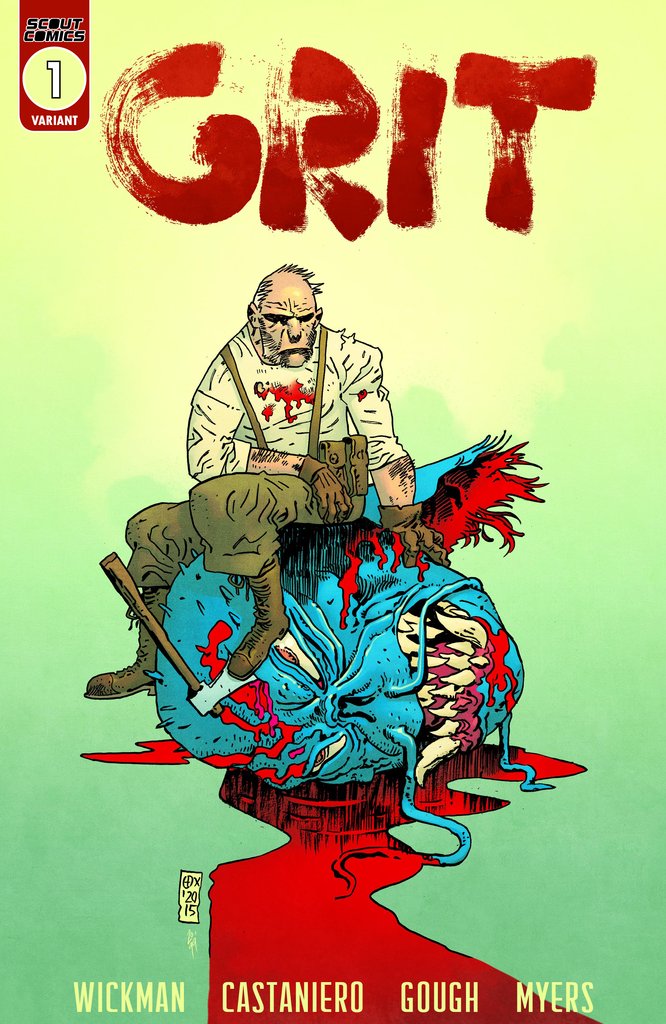GRIT #1 ARTYOM TRAKHANOV EXCLUSIVE VARIANT 2020 comic SCOUT COMICS