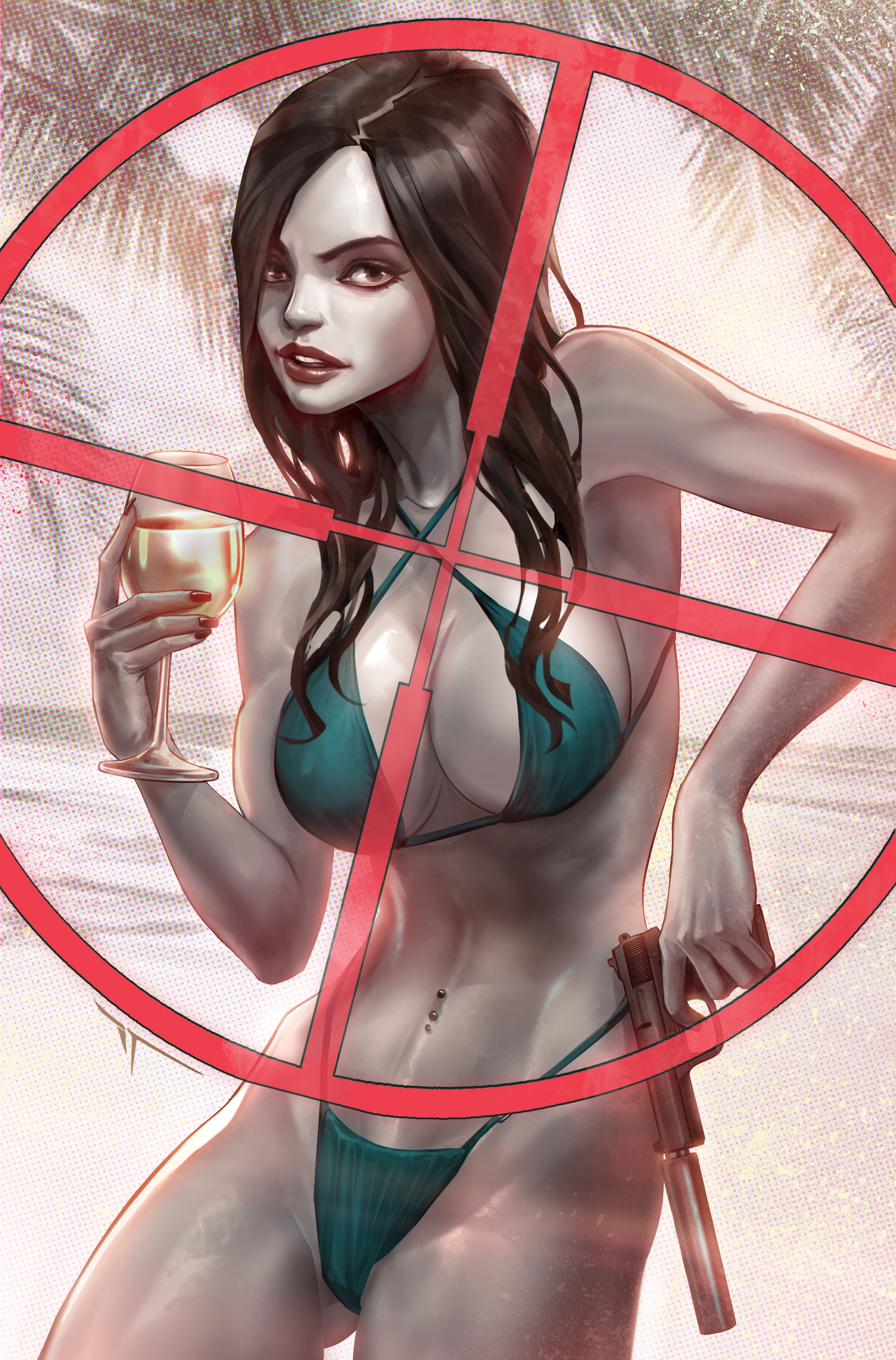 GUN HONEY #1 (OF 4) SSCO IVAN TAO VIRGIN VARIANT 2021 comic book TITAN COMICS