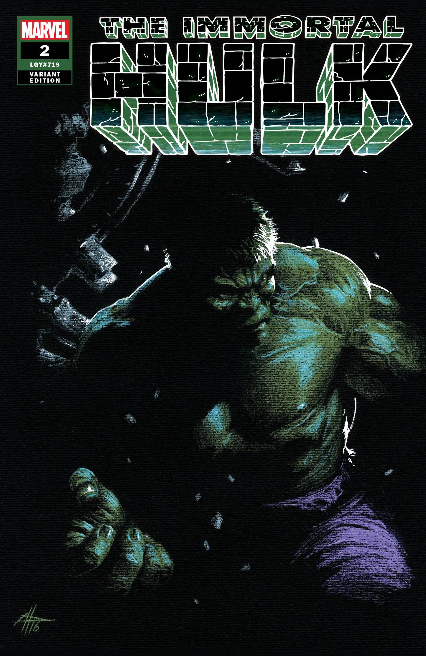 IMMORTAL HULK #2 DELL'OTTO 5TH PRINT EXCLUSIVE Variant 2019 comic book MARVEL COMICS