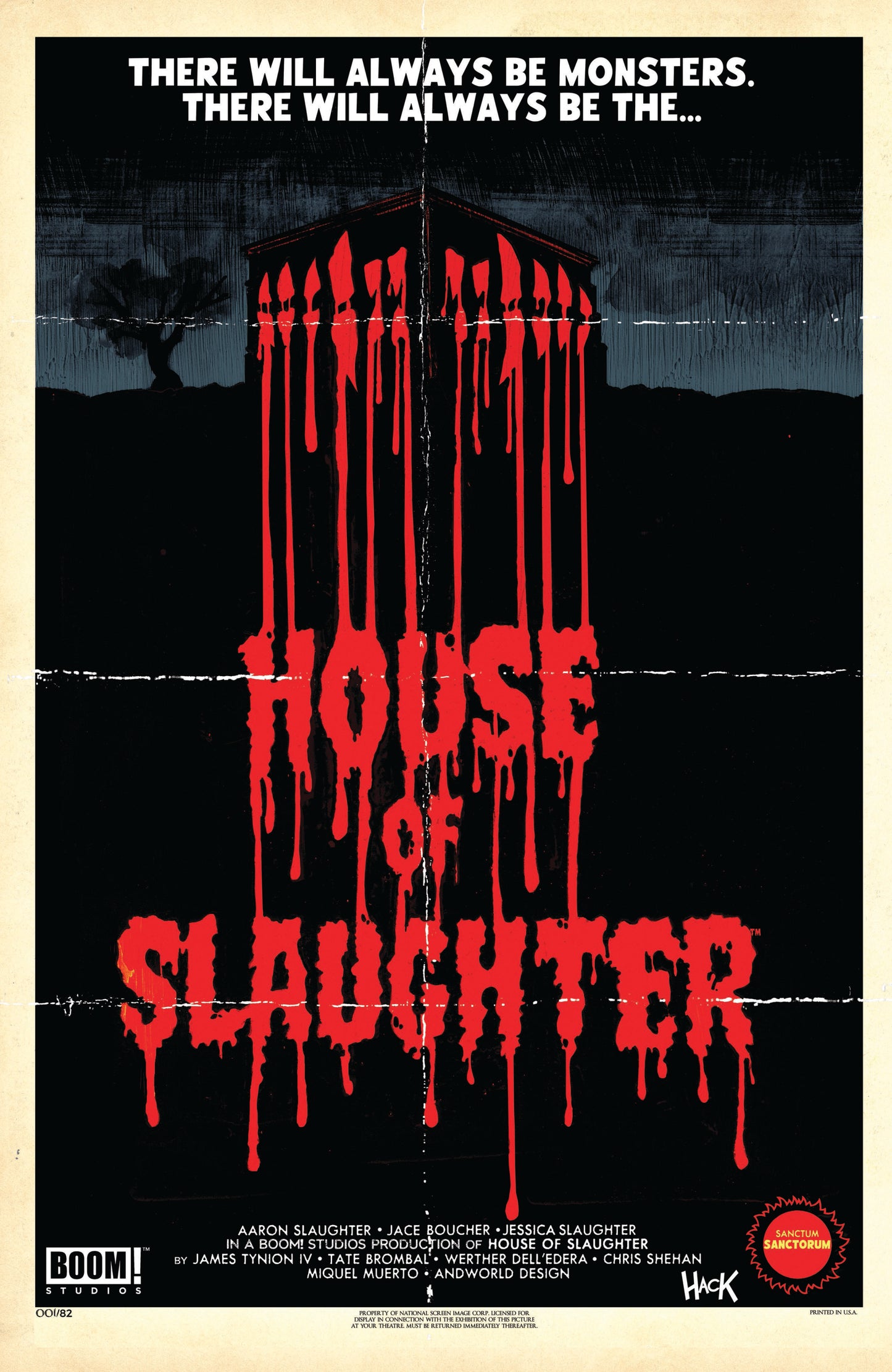 HOUSE OF SLAUGHTER #1 SSCO ROBERT HACK VARIANT 2021 House of Slaughter BOOM! STUDIOS