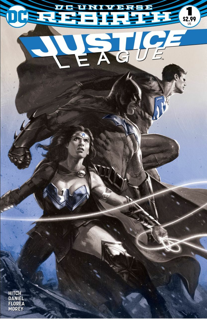 JUSTICE LEAGUE #1 DELLOTTO B&W SPOT COLOR EXCLUSIVE VARIANT Justice League DC COMICS