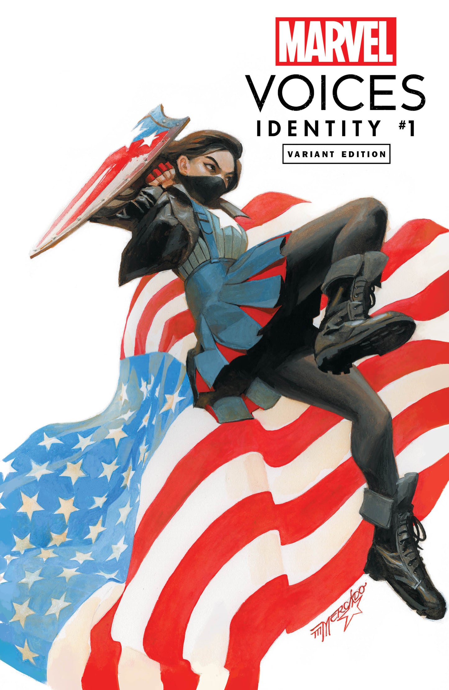 FREE MARVELS VOICES IDENTITY #1 SSCO & CO MIGUEL MERCADO ARIELLE AGBAYANI CAPTAIN AMERICA VARIANT 2021 with $30 PURCHASE (CODE: AAPI)