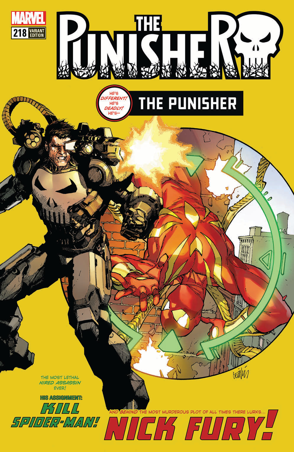 PUNISHER #218 SSCO LEINIL YU VARIANT 2017 *DMG* COMIC BOOK MARVEL COMICS