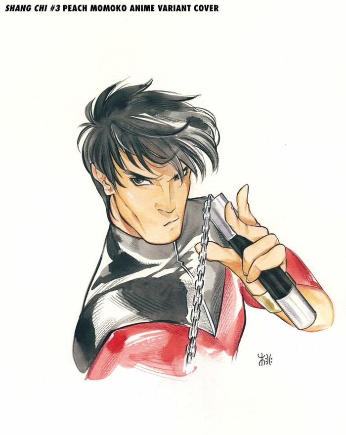 SHANG-CHI #3 MOMOKO MARVEL ANIME PEACH MOMOKO VARIANT 2021 Shang-Chi MARVEL COMICS