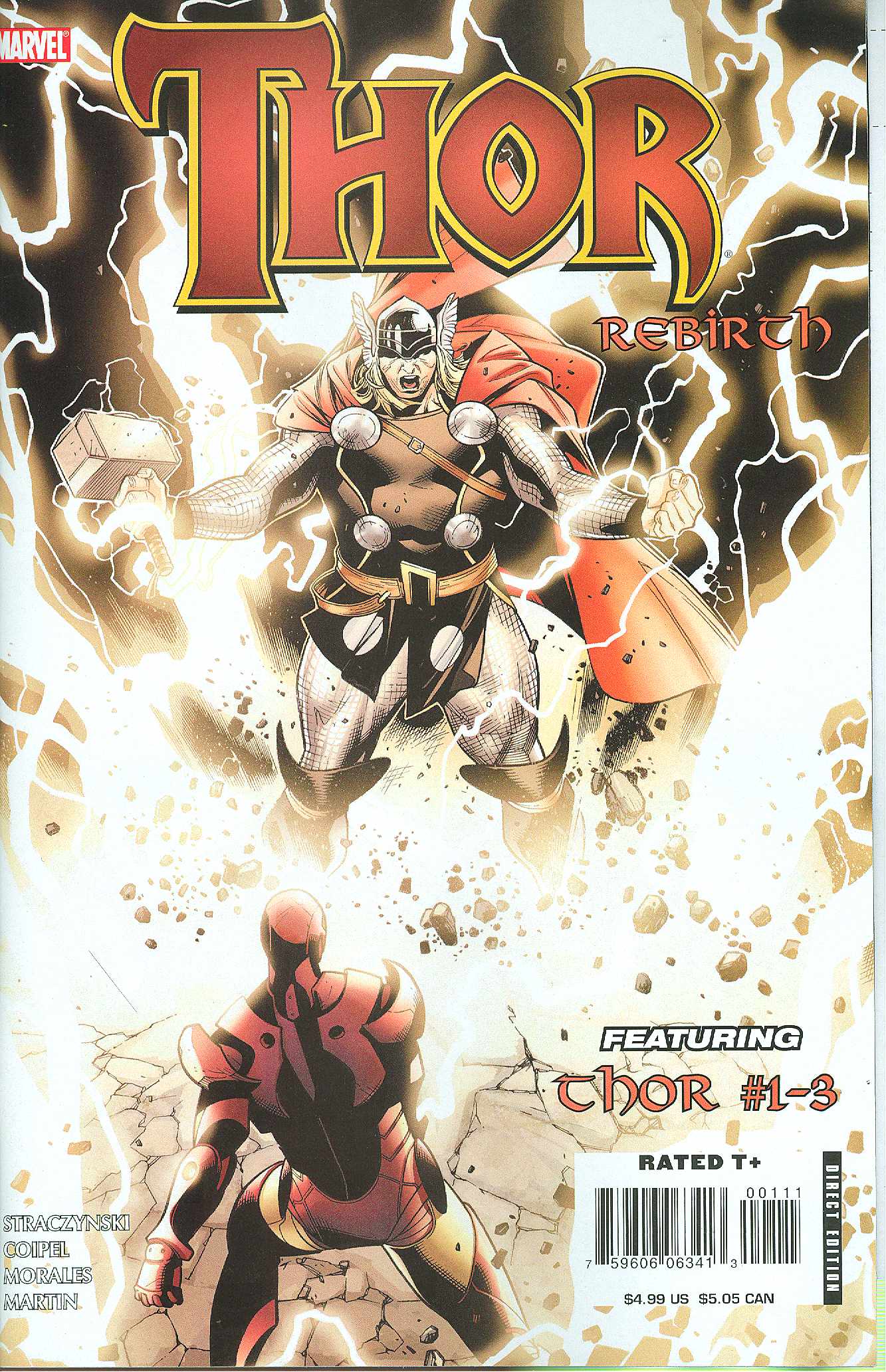 THOR 1-3 REBIRTH 2007 comic book MARVEL COMICS