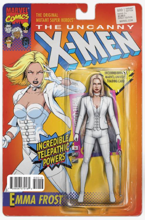 UNCANNY X-MEN #600 EMMA FROST ACTION FIGURE C VARIANT 2015 X-Men MARVEL COMICS