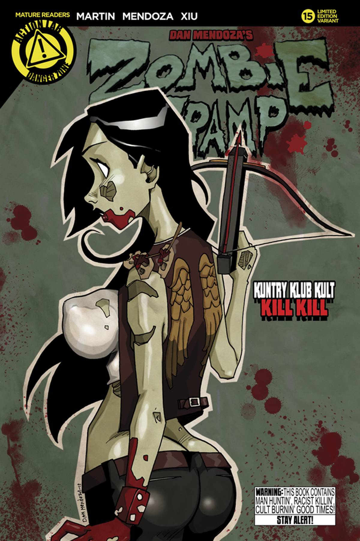 ZOMBIE TRAMP ONGOING #15 MENDOZA VARIANT (MR) 2015 Zombie Tramp ACTION LAB - DANGER ZONE