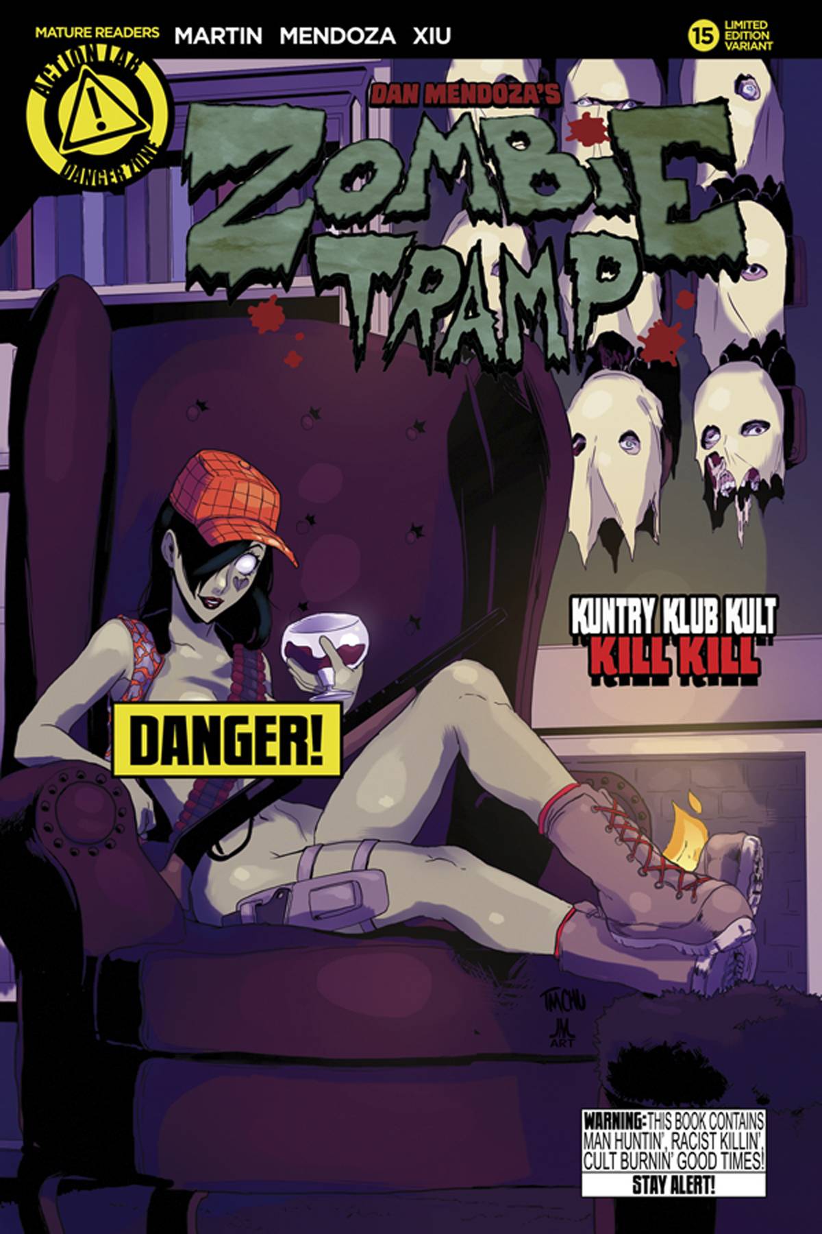 ZOMBIE TRAMP ONGOING #15 RISQUE VARIANT (MR) 2015 Zombie Tramp ACTION LAB - DANGER ZONE