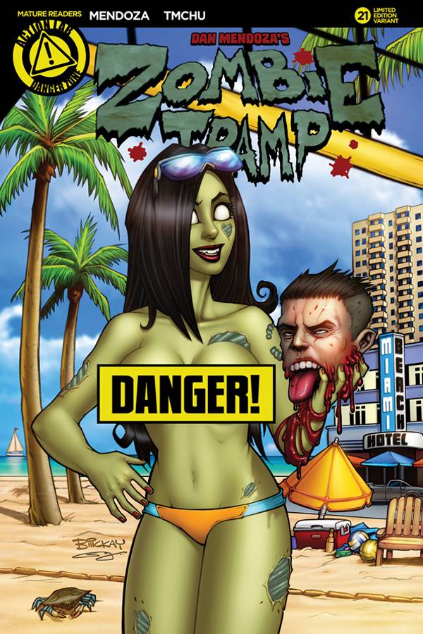 ZOMBIE TRAMP ONGOING #21 MCKAY RISQUE (MR) 2016 Zombie Tramp ACTION LAB - DANGER ZONE