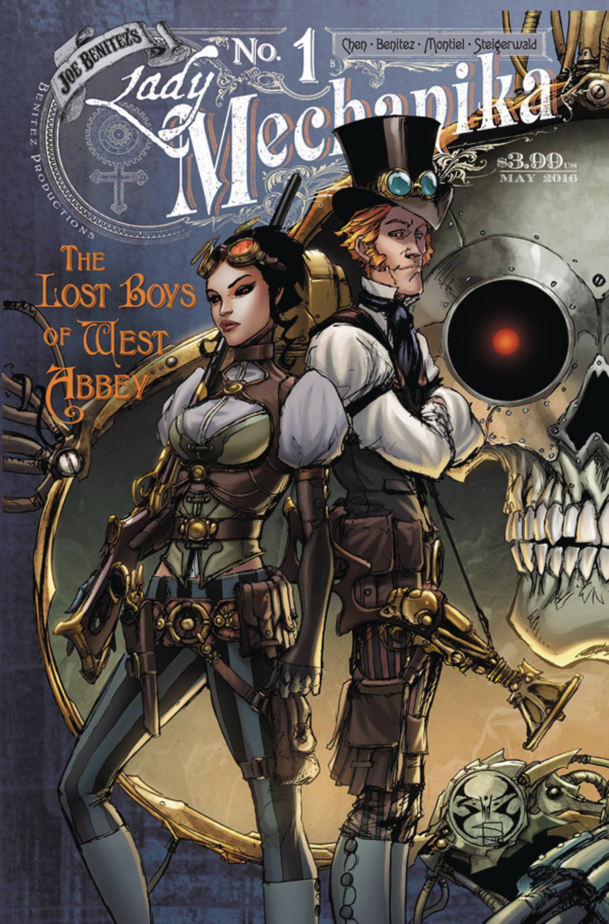 LADY MECHANIKA LOST BOYS OF WEST ABBEY #1 (OF 2) 1:10 VARIANT 2016 comic books BENITEZ PRODUCTIONS