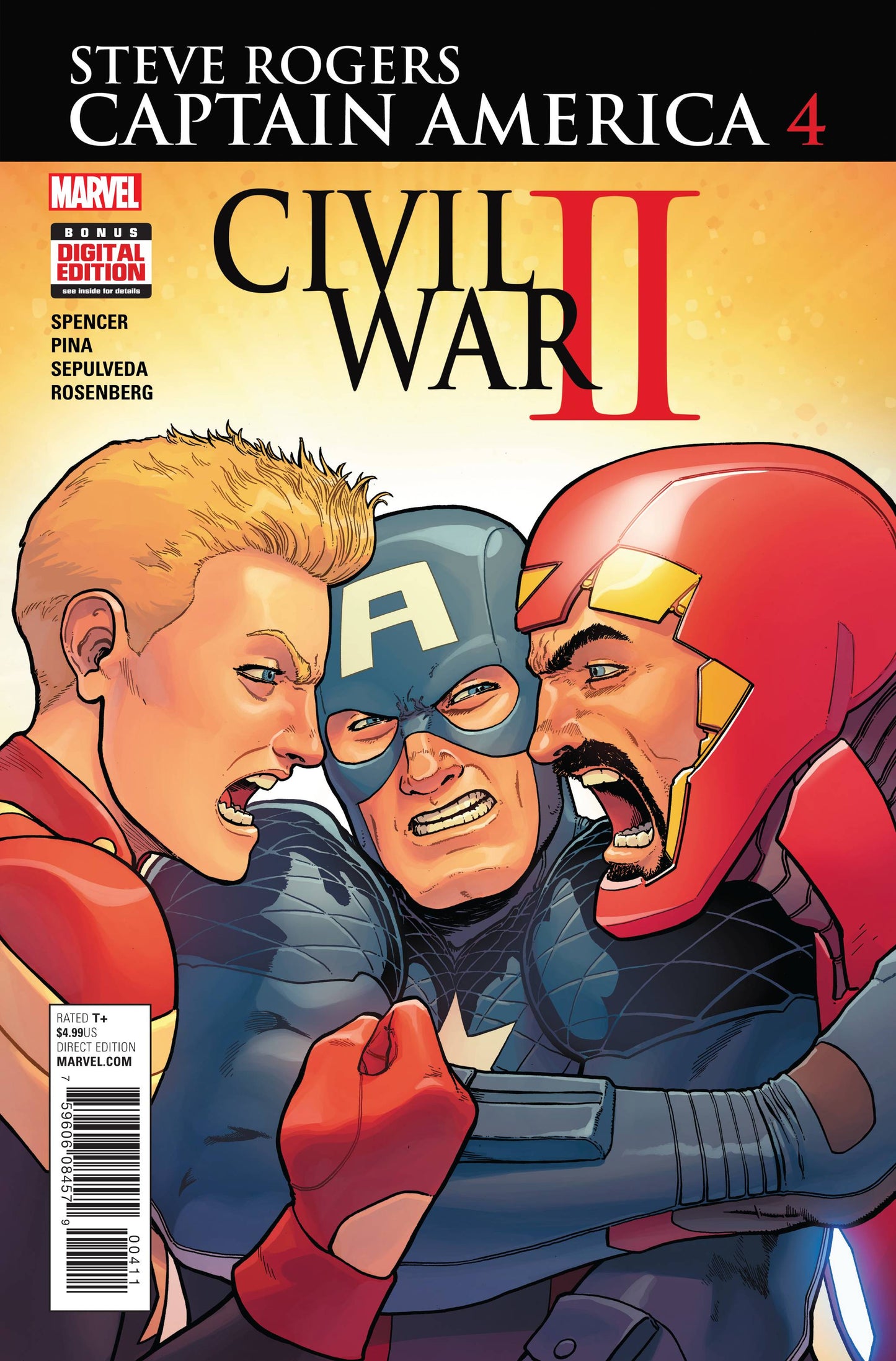CAPTAIN AMERICA STEVE ROGERS #4 2016 Captain America MARVEL COMICS