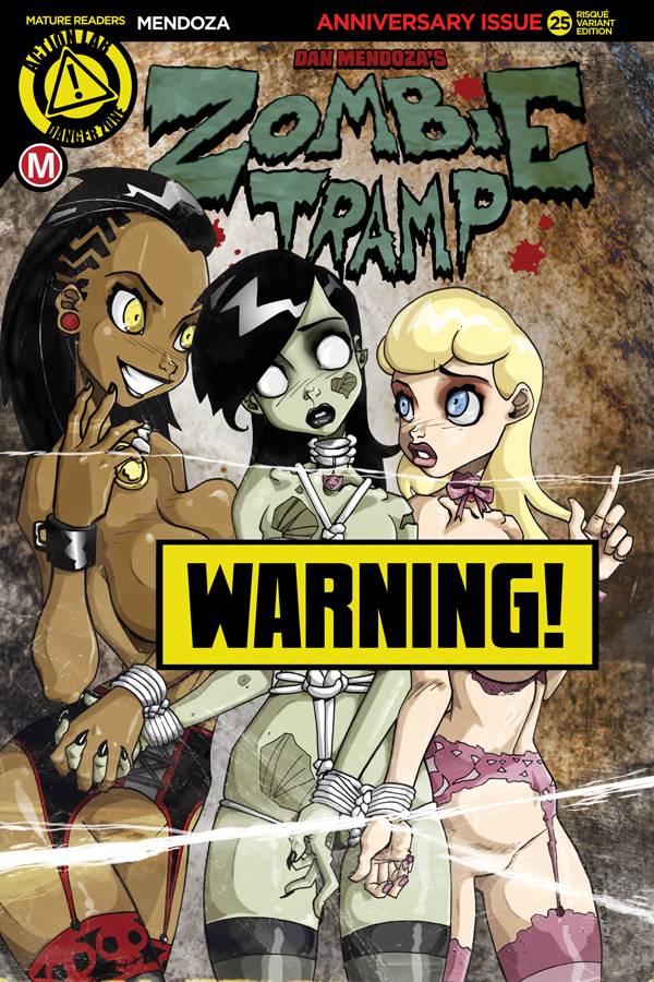ZOMBIE TRAMP ONGOING #25 CVR B MENDOZA RISQUE (MR) 2016 Zombie Tramp ACTION LAB - DANGER ZONE