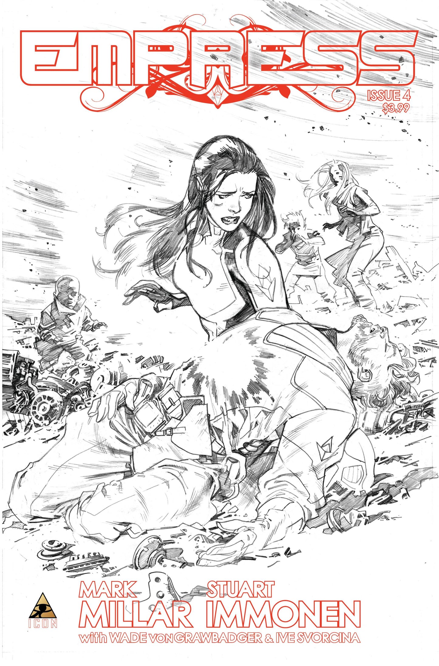 EMPRESS #4 (OF 7) IMMONEN SKETCH 1:200 VARIANT 2016 comic book MARVEL COMICS