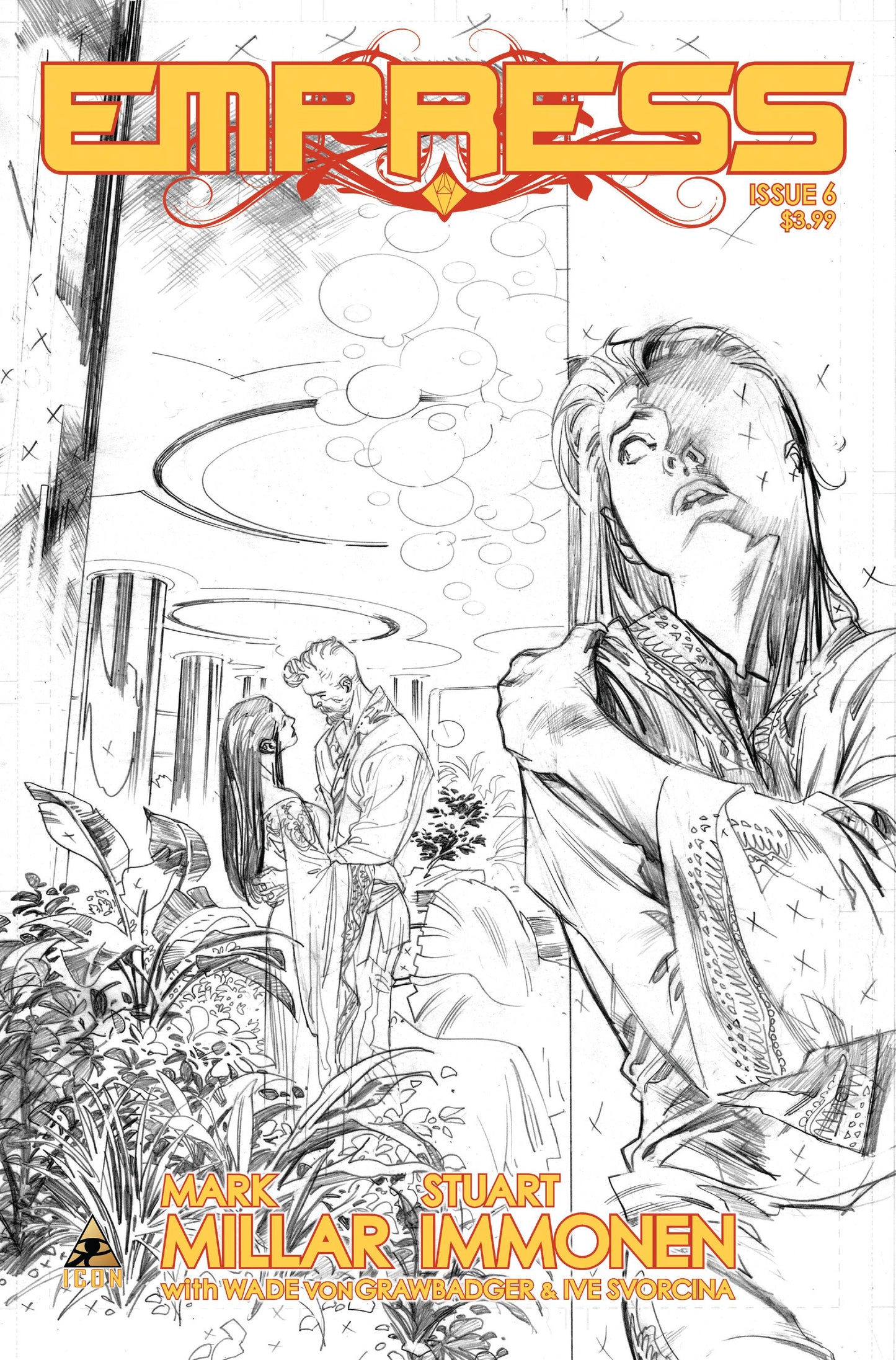 EMPRESS #6 (OF 7) IMMONEN SKETCH 1:200 VARIANT 2016 comic book MARVEL COMICS