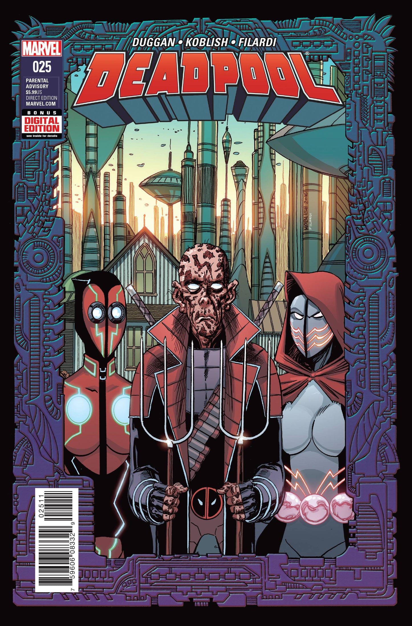 DEADPOOL #25 HOMAGE 2017 Deadpool MARVEL COMICS